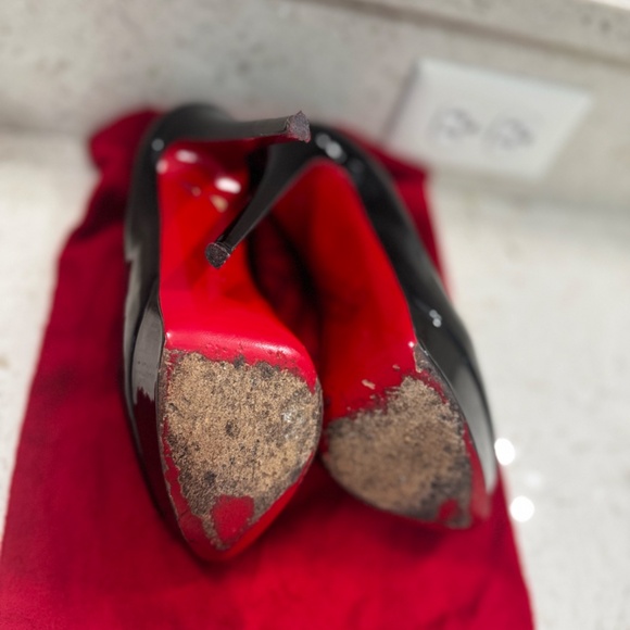 Christian Louboutin Lady Peep 150 Patent Leather Pumps – Size 38 - Picture 6 of 8